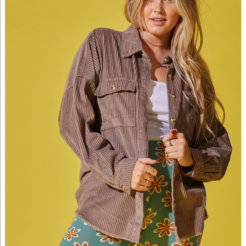 RSQ corduroy button up